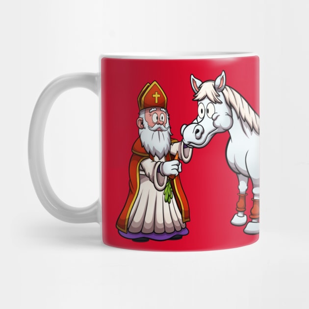 Saint Nicholas Feeding His Horse by TheMaskedTooner